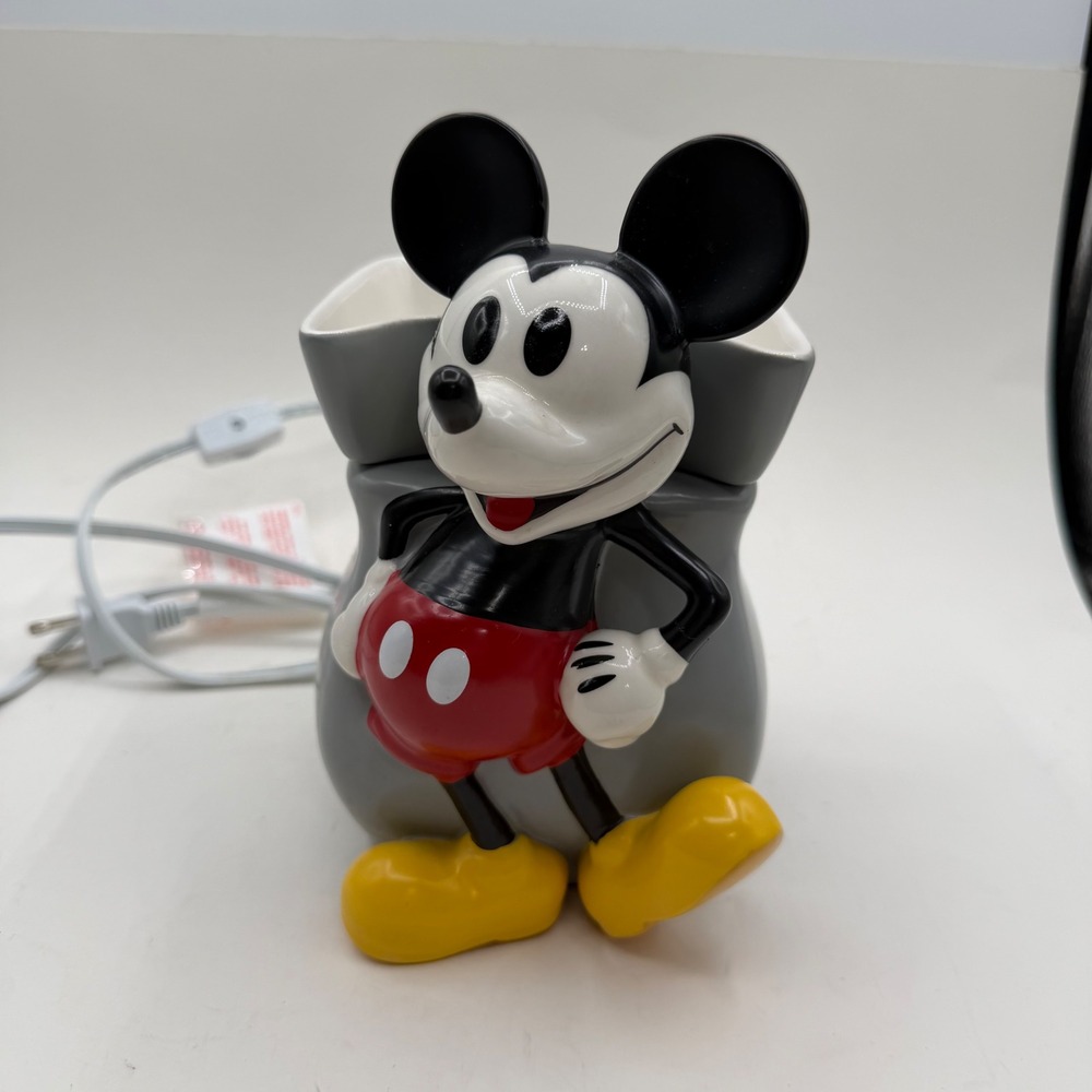 Disney Mickey Mouse Classic Curve Scentsy Warmer Ceramic Electric Wax Melter